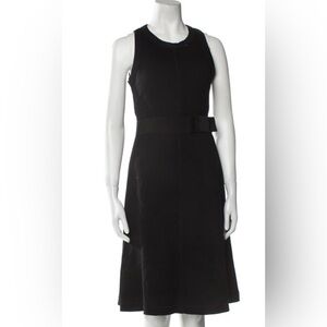 Prada black Elegant bow waist Sleeveless Dress